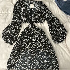Black and white vanilla sky dress never worn NWT